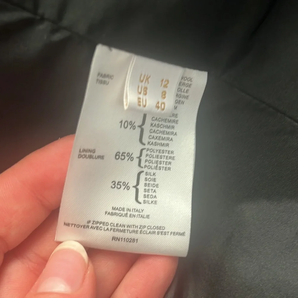 Wool/Cashmere Dark Brown Pringle of Scotland Coat - Picture 10 of 10